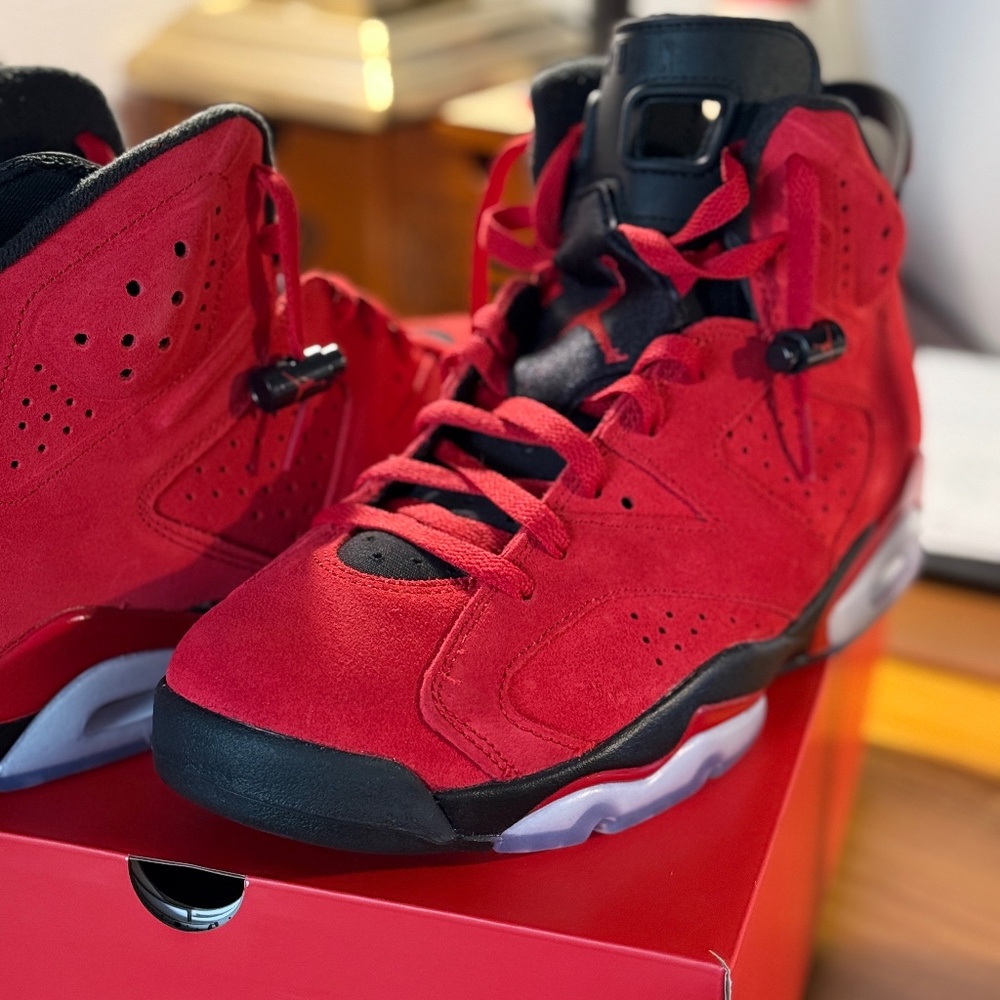 BRAND NEW - MENS 10 - AIR JORDAN 6 RETRO BRAVO RED - NIKE AIR JORDAN 6 BRAVO